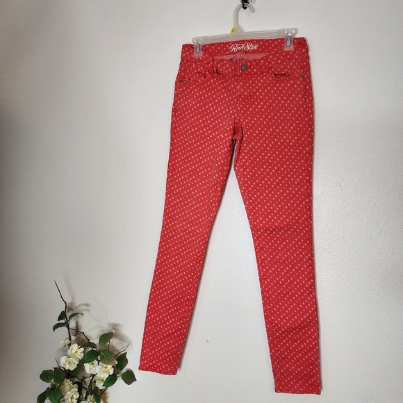 Old Navy Rock Star Women's Red Wagon Western Skinny Jeans NEW Vintage Vibe 70s - Picture 1 of 10